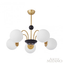 Люстра на штанге Arte Milano Napoli 312066/D700/5 BS/BK