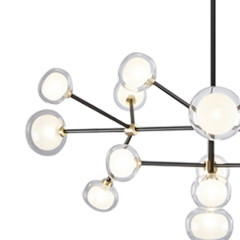 Подвесной светильник Delight Collection Nabila 10101P/10 black/gold