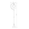 Уличный cветильник Elektrostandard Talli F GL 3002F брауни 4690389106606 a038484