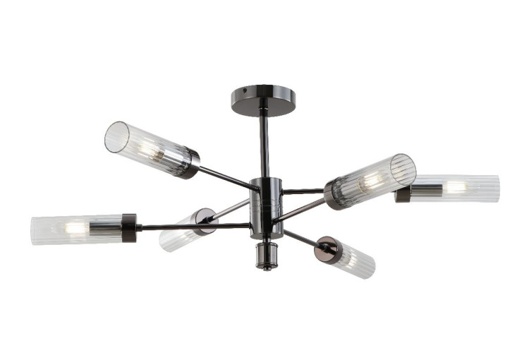 Люстра на штанге iLamp Evolution 15609-6 AN+CL