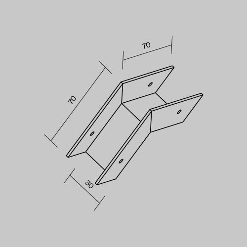 Коннектор внешний для профиля Maytoni Elasity IP O-TR001-OC-W
