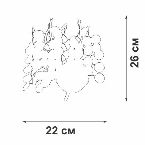 Настенный светильник Vitaluce V2832-9/2A