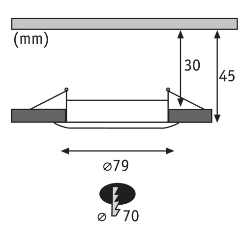 Встраиваемый светодиодный светильник Paulmann Premium Line Coin 92826