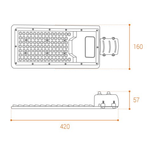 Уличный консольный светильник Wolta STL-100W/04