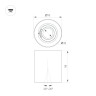 Накладной светильник Arlight SP-ACENTO-R95-10W Day4000 (BK, 20-45 deg, 230V) 055737