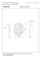 Настенный светильник Lucide Carmino 77292/12/55