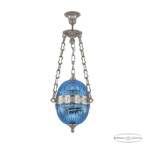 Подвесной светильник Bohemia Ivele Crystal 71000P/20 Ni Aquamarine/M-1G