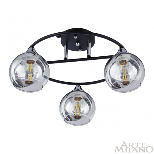 Потолочная люстра Arte Milano Amalfi 322403/3 BK+CR