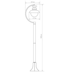 Уличный cветильник Elektrostandard Talli F GL 3002F черный 4690389106613