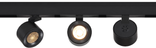 Трековый магнитный светильник iLedex Vision 4822-010-D82-12W-38DG-3000K BK (WALL WASHER)
