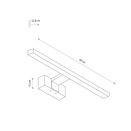 Подсветка для зеркал Nowodvorski Cezanne Led M White 10684