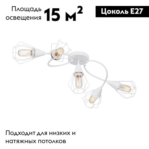 Потолочная люстра Vitaluce V3037-0/5PL