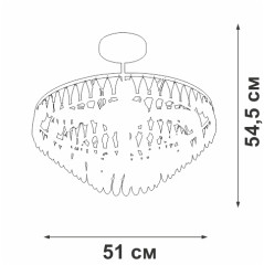Потолочная люстра Vitaluce V5352-1/5PL