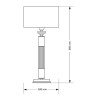 Настольная лампа Kutek Messina KRE-LG-1(P)GR