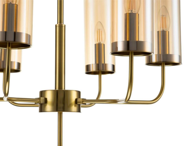 Люстра на штанге Indigo Balletto 13014/6R Brass V000252