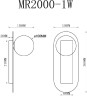 Настенный светильник MyFar July MR2000-1W