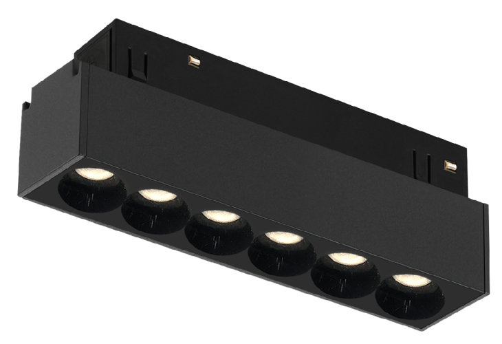 Трековый магнитный светильник iLedex Vision 4822-002-L120-6W-38DG-3000K-BK