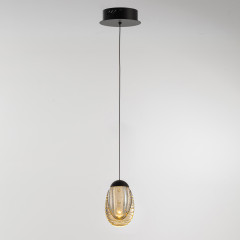 Подвесной светильник MD25090022-1A matt black/champagne