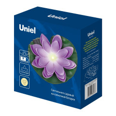 Светильник на солнечной батарее Uniel USL-S-828/PT060 PURPLE WATERLILY UL-00011601