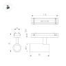 Трековый магнитный светильник Arlight MAG-VIBE-SPOT-R35-8W Day4000 (WH, 24 deg, 48V) 044464