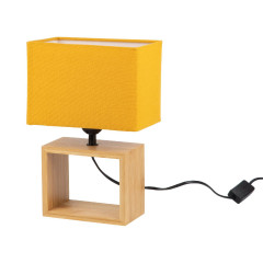 Настольная лампа Uniel UML-B401 E27 ORANGE/WOOD UL-00010955