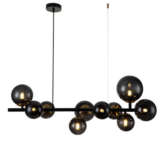 Подвесная люстра Indigo Molecola 11018/10P Black V000196