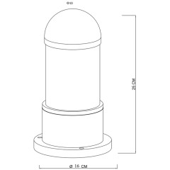 Уличный светильник Arte Lamp Coppia A5217FN-1BK