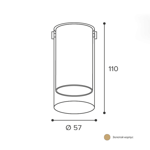 Накладной светильник Wolta Oro WSL-GU10/07G