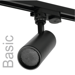 Трековый однофазный светильник Wolta Basic WTL-GU10/01B