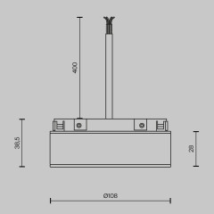 Блок питания встраиваемый Maytoni Basity DC48В 2A IP54 TRA172DR-100W-DS-B