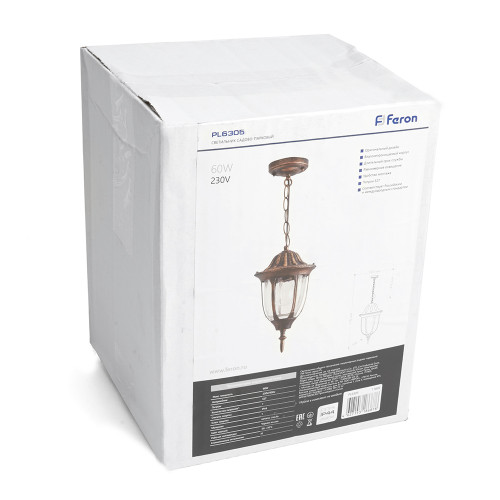 Уличный подвесной светильник Feron PL6305 11899
