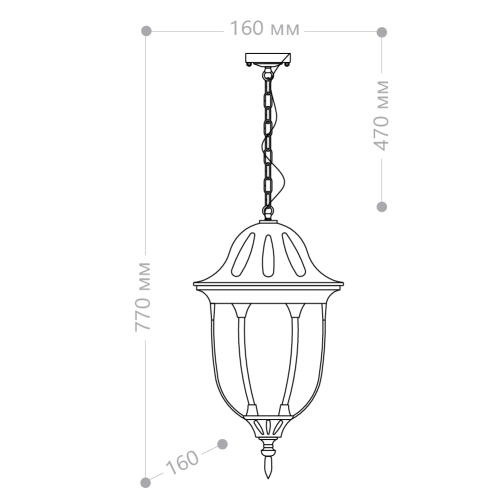 Уличный подвесной светильник Feron PL6305 11899