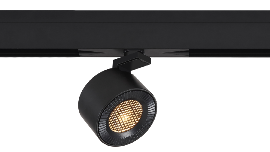 Трековый магнитный светильник iLedex Vision 4822-010-D82-12W-38DG-4000K BK (WALL WASHER)