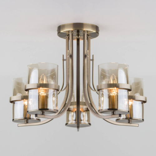 Потолочная люстра Eurosvet 60085/5 античная бронза