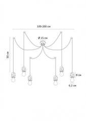 Подвесная люстра ARTE Lamp A4321SP-6GY