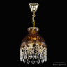 Подвесной светильник Bohemia Ivele Crystal 5478/22 G Amber/M-1G Leafs