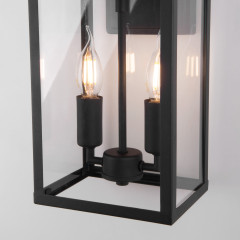 Уличный настенный светильник Elektrostandard Candle 35150/D черный 4690389182464 a058260