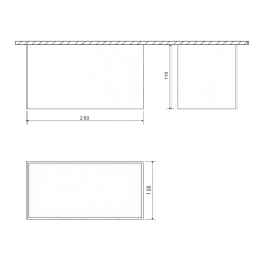 Накладной светильник DesignLed GW-8602-20-BL-WW 004904