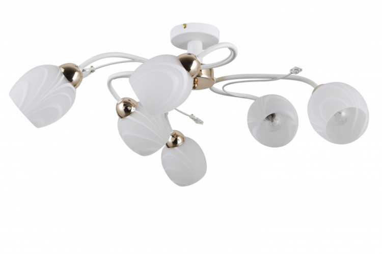 Люстра на штанге Natali Kovaltseva 81403/6C MATT WHITE