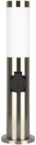 Ландшафтный светильник ЭРА Беллона GBF-103-1-SL-0450 230В Е27 IP54 серебро с розеткой Б0071045
