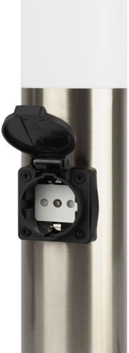 Ландшафтный светильник ЭРА Беллона GBF-103-1-SL-0450 230В Е27 IP54 серебро с розеткой Б0071045