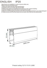 Шинопровод магнитный накладной Crystal Lux Space CLT 0.113 01 L3000 WH