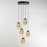 Подвесной светильник MD25090022-5A matt black/champagne