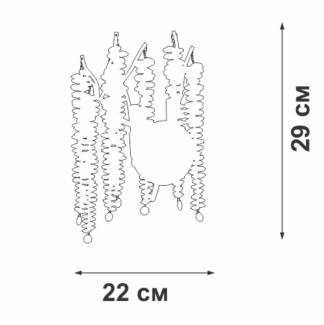 Настенный светильник Vitaluce V2855-1/2A