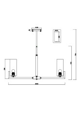 Люстра на штанге Maytoni Fortano MOD089PL-10BS