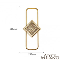 Настенный светильник Arte Milano 1852B.D280.H630.E14.2 G