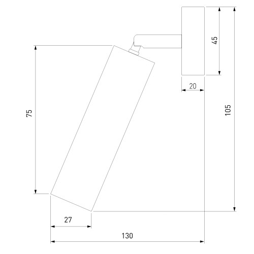 Спот Eurosvet Pin 20133/1 LED серебро