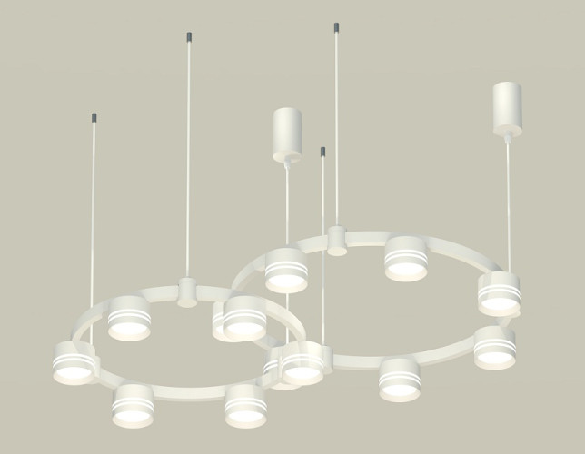 Комплект подвесного светильника Ambrella Light Techno Ring XR92081005 (A9208x2, C9236, C9231, N8477)