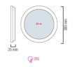 Потолочный светильник Horoz Electric SLIM-24 056-003-0024 24W 4200K HRZ33002863