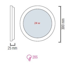 Потолочный светильник Horoz Electric SLIM-24 056-003-0024 24W 4200K HRZ33002863